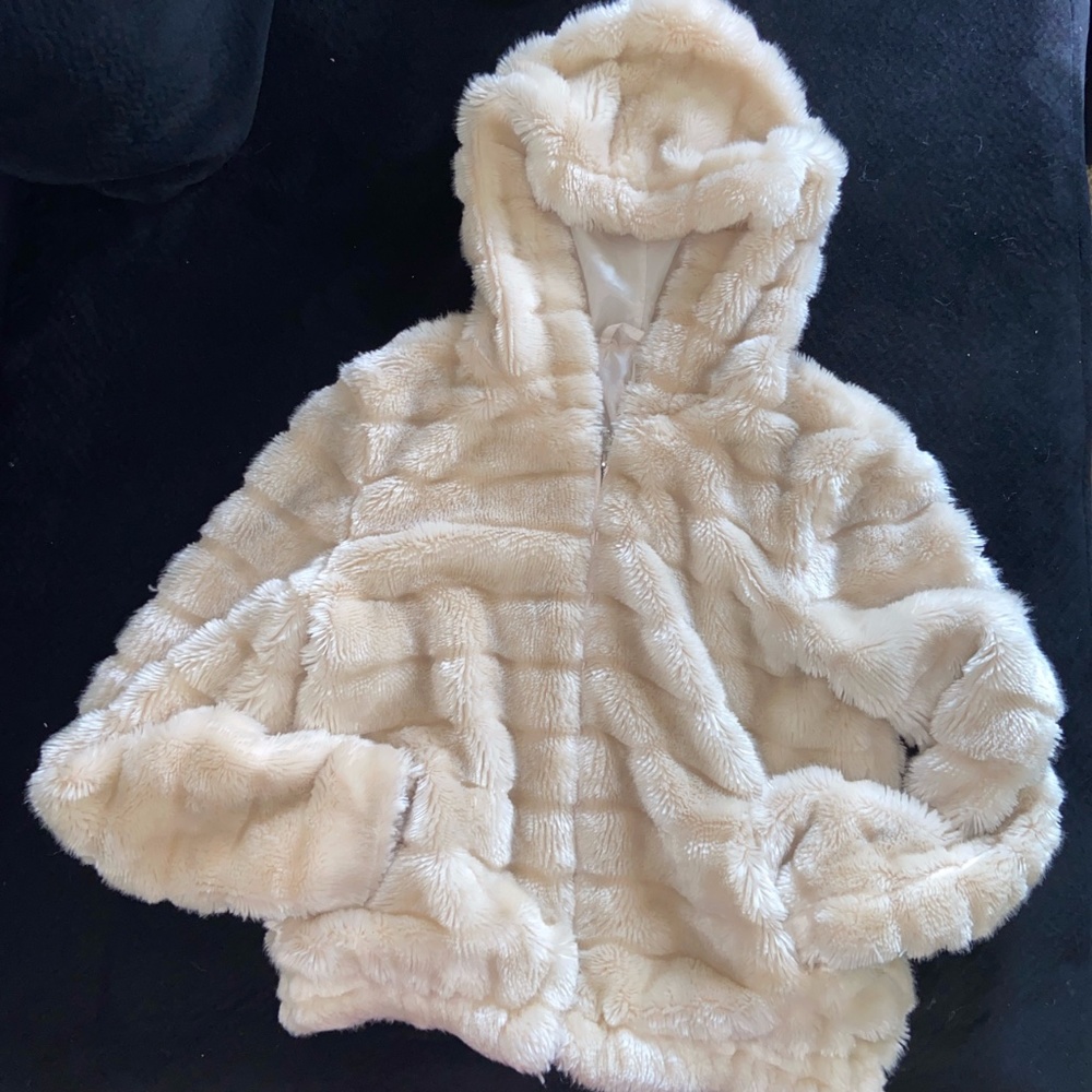 Faux Fur Jacket White